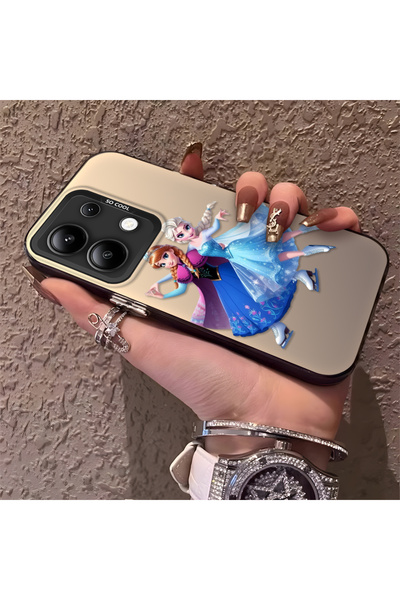 Hontinga حافظة رقيقة وصلبة متوافقة مع كاميرا ريدمي نوت 13 مع نمط إلسا