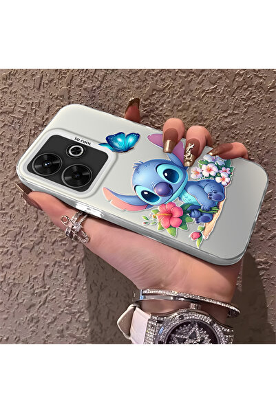 Hontinga حافظة رقيقة وصلبة متوافقة مع كاميرا Redmi 13X مع نمط مخيط