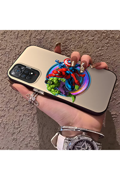 Hontinga حافظة رقيقة وصلبة متوافقة مع كاميرا Redmi Note 12 Pro 4G، بنمط Hero