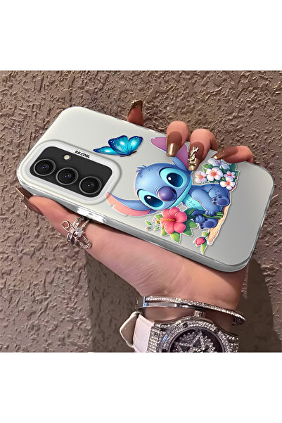 Hontinga حافظة صلبة رفيعة متوافقة مع كاميرا سامسونج جالاكسي S24 بلس مع نمط مخيط