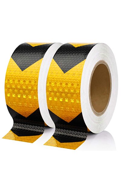 Generic Black & Yellow Reflective Safety Tape | High Visibility Warning Tape ...