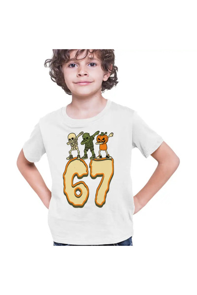 OEM Παιδικό Αγορίστικο T-shirt Six Seven Halloween Horror 67