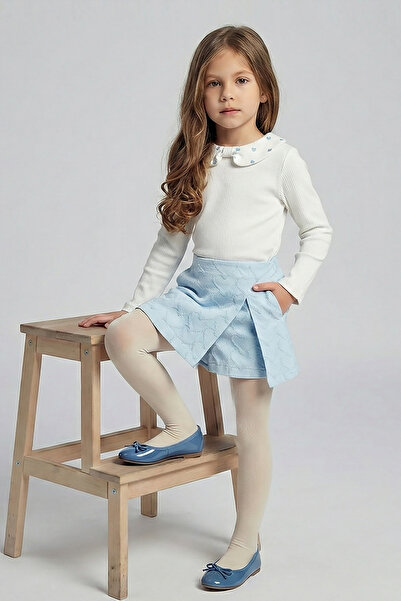 Dmb Комплект за момичета с корсет с детайли в сърцето и къса пола