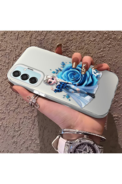 Hontinga حافظة صلبة رفيعة متوافقة مع كاميرا سامسونج جالاكسي M15 بنمط إلسا