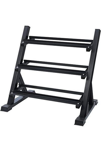 akyen 3 Tier Dumbbell Rack Stand - Heavy Duty Weight Storage, Home Gym Organi...