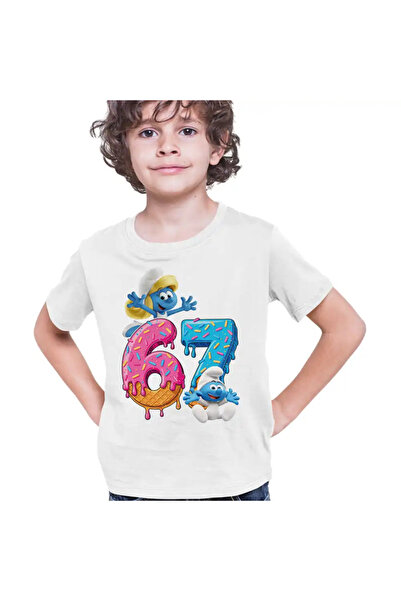 OEM Tricou Copii Baieti Six Seven Strumfita Bebe Strumf