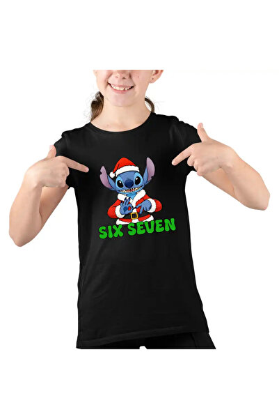 OEM Παιδικό Χριστουγεννιάτικο T-Shirt Six Seven Stitch για Κορίτσια 67