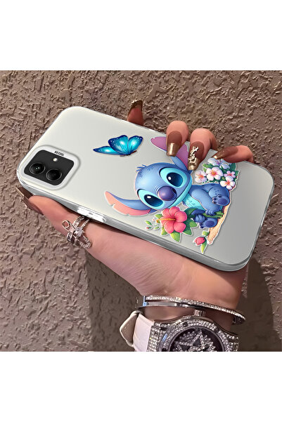 Hontinga حافظة صلبة رفيعة متوافقة مع كاميرا سامسونج جالاكسي A03، مزودة بنمط مخيط