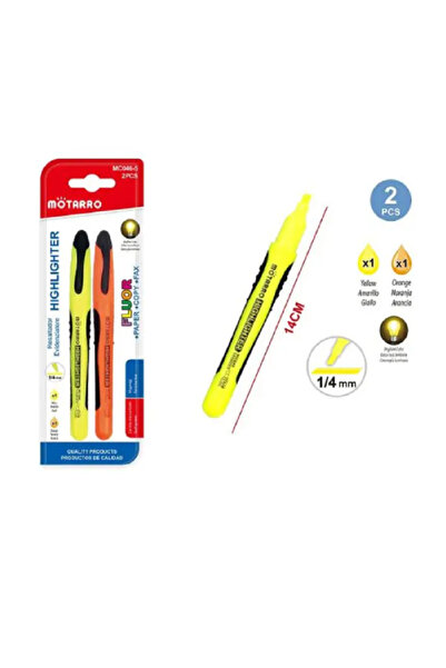 MOTARRO Highlighter Pen MC046-5, Bright Fluorescent Marker Pens for School, O...