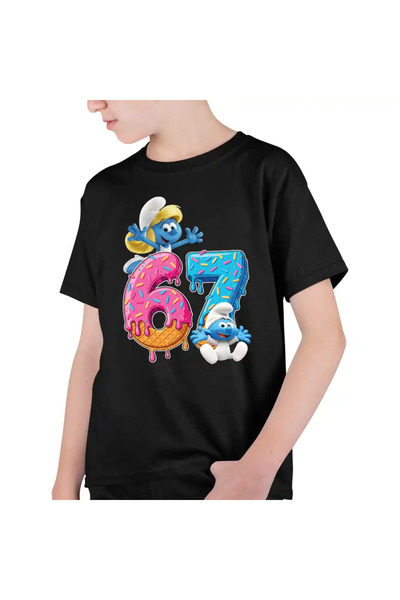 OEM Tricou Copii Baieti Six Seven Strumfita Bebe Strumf