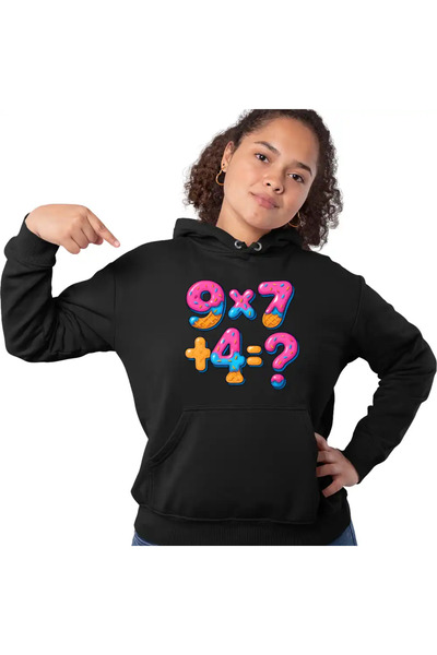 OEM Women's Sweatshirt Six Seven Math Formula Chocolate