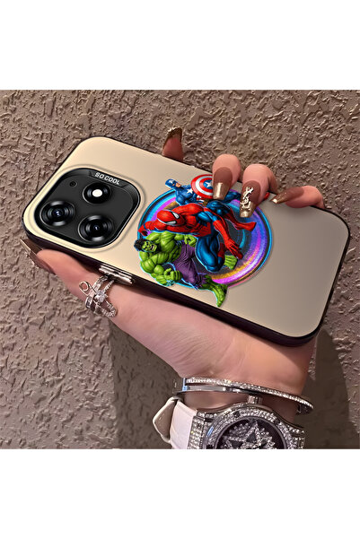 Hontinga حافظة تكنو سبارك 10 برو 4G متوافقة مع الكاميرا، حافظة صلبة رفيعة بنم...