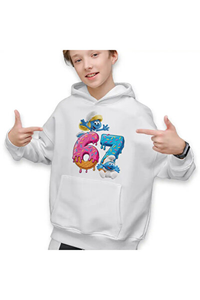 OEM Hanorac Copii Baieti Six Seven Strumfita Bebe Strumf