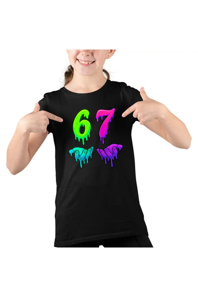OEM Παιδικό Κοριτσίστικο T-Shirt Six Seven Meme 67