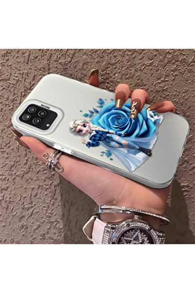 Hontinga حافظة صلبة رفيعة متوافقة مع كاميرا سامسونج جالاكسي A12/M12، نمط إلسا