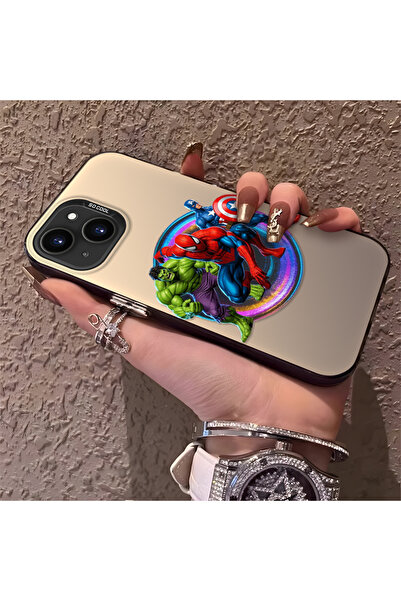 Hontinga حافظة صلبة رفيعة متوافقة مع كاميرا iPhone 14، بنمط Hero