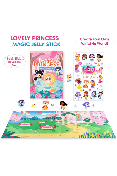 Kids كتاب أنشطة ملصقات جيلي سحري جميل قابل لإعادة الاستخدام للأطفال من عمر 3 ...