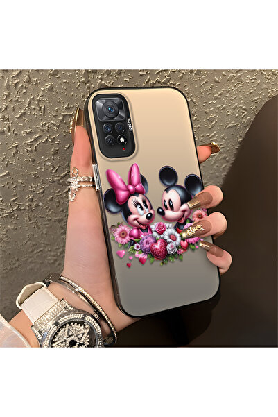 Hontinga حافظة ريدمي نوت 12 برو 4G متوافقة مع نمط ميكي، مقاومة للصدمات، مصنوع...