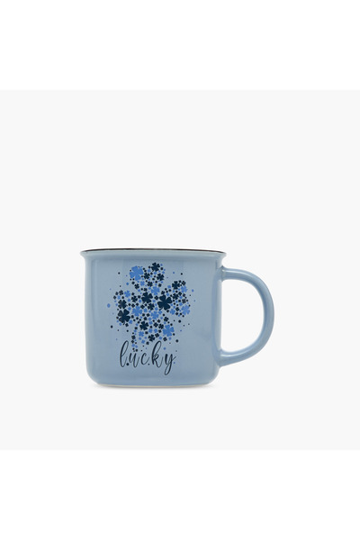 Lifestyle Lucky Clover Print New Bone China Mug - 355 ml