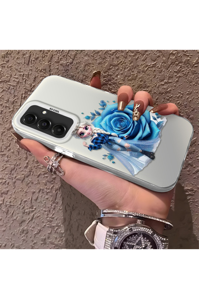 Hontinga حافظة صلبة رفيعة متوافقة مع كاميرا سامسونج جالاكسي A16، بنمط إلسا