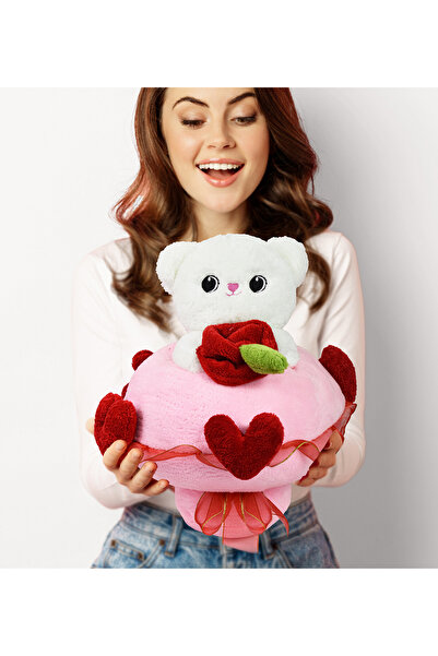 Pababo Peluş Ayıcık Aşk Buketi – Sevgiliye Özel Romantik Hediyelik