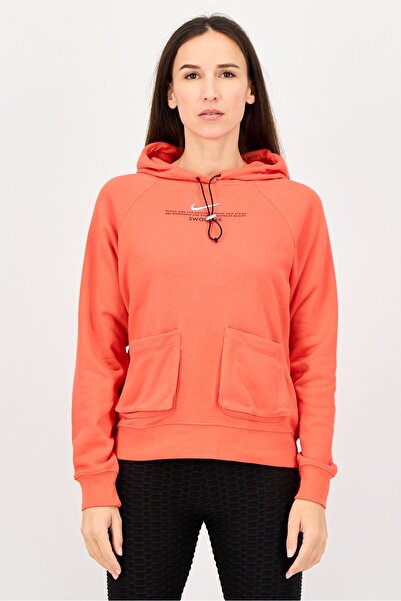Nike Women Oversized Fit Long Sleeve Outdoor Hoodie, Orange
