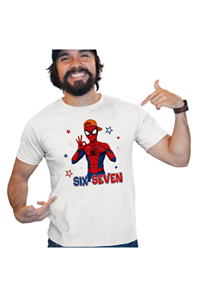 OEM Men's T-Shirt Six Seven Spiderman 67 Marvel Superhero