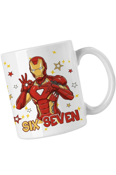 OEM Six Seven Iron Man 67 Marvel Superhero Mug