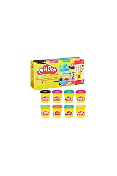 Play Doh Set of 8 Modeling Clay Tubes, Play Doh, Multicolor
