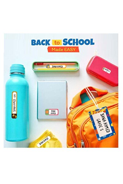 Beauenty مجموعة الملصقات المثالية | 148 ملصق اسم مقاوم للماء لمستلزمات الأطفا...