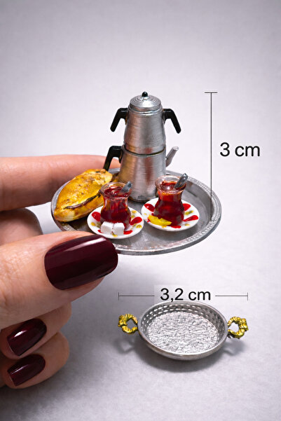 Minyatür Dünyam Minyatür Çay Seti, Sahan ve Ekmek