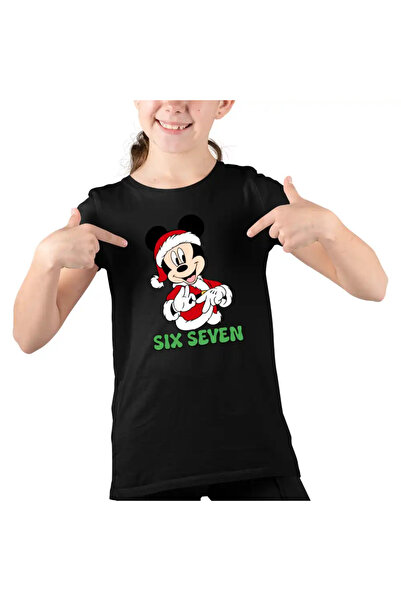 OEM Παιδικό Κοριτσίστικο T-shirt Six Seven Mickey Mouse με τον Ντόναλντ Ντακ