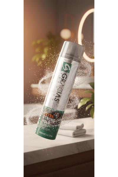 Gracius رذاذ تثبيت قوي للشعر 400 مل