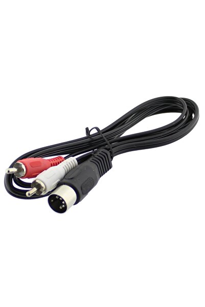 Cabletech Cablu audio DIN tata la 2 x RCA tata, 1.2m, L100231