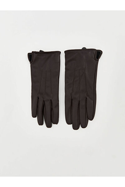 LC Waikiki Shining Choices Leather-Look Women's Gloves from Shining Store