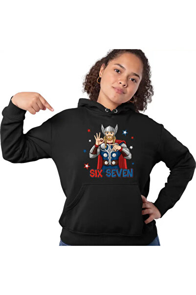 OEM Women's Hoodie Six Seven Thor 67 Marvel Superhero