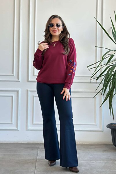 Yağmur Butik İspanyol Paça Çelik Örme Tayt Pantolon