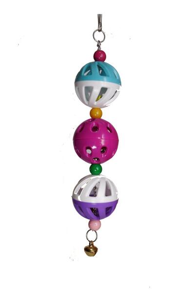 Petistera Three Ball Bell Bird Toy