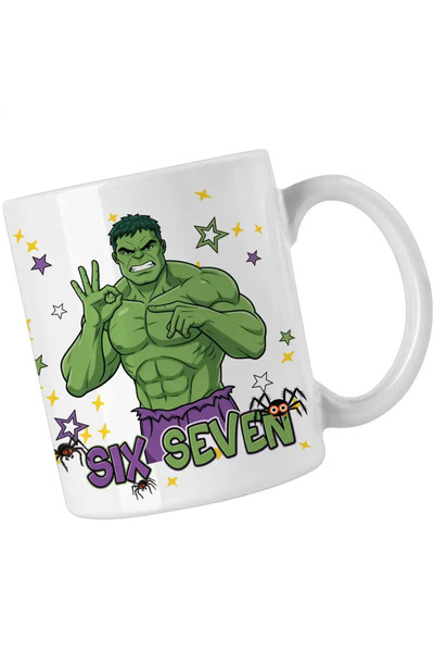 OEM Six Seven Hulk 67 Marvel Superhero Mug