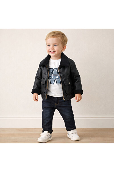 Canöz Deri çeketli 3.lü takım