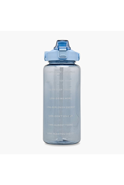 Lifestyle Time Print Single Wall Water Bottle - 2 L