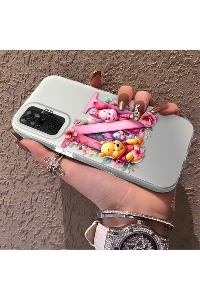 Hontinga حافظة صلبة رفيعة متوافقة مع كاميرا Redmi Note 10 Pro، نمط دب لطيف