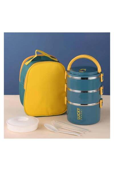 Generic Large Capacity Stainless Steel Insulated Lunch Box Set - Reusable, Po...