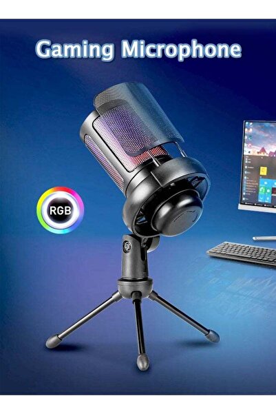 Generic Gaming Microphone, USB PC Mic for Podcasts Videos, Streaming, Condens...