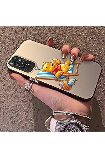 Hontinga حافظة صلبة رفيعة متوافقة مع كاميرا Redmi Note 12S، نمط دب لطيف