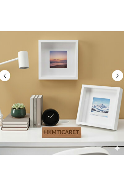 Verda Çerçeve 25x25x7 cm Ayaklı Ledli Fotoğraf Bölümlü Çerçeve Gül Tasarımlar...