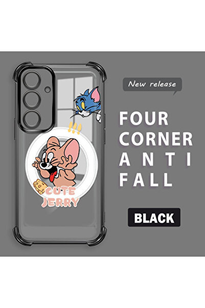 ucuc حافظة حماية من السيليكون الشفاف المتوافقة مع هاتف سامسونج جالاكسي S24 Fe...