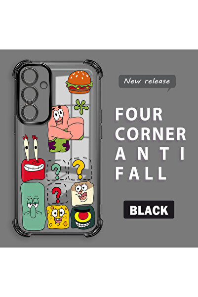 ucuc حافظة حماية من السيليكون الشفاف المتوافقة مع هاتف سامسونج جالاكسي A55، س...