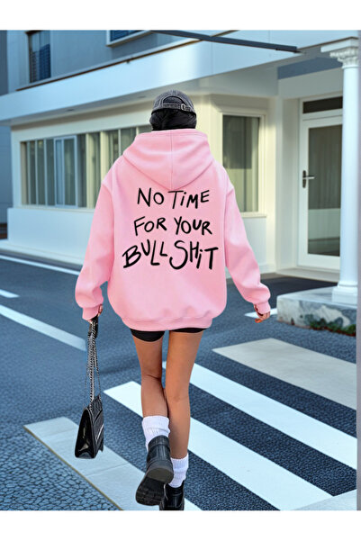 ZİYMO Φούτερ με κουκούλα πίσω με στάμπα