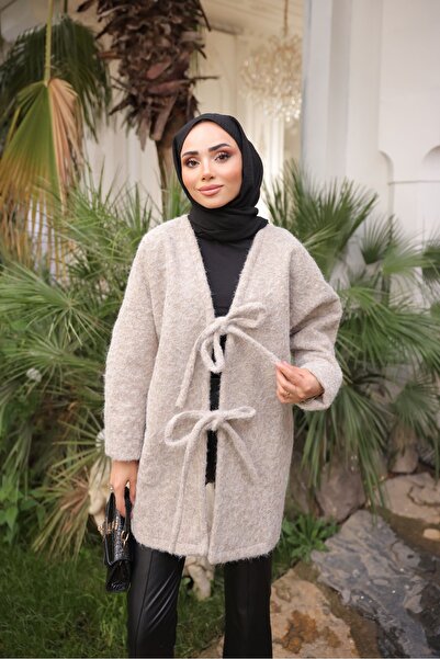 Bwest Bağlama Detaylı Keçe Ceket